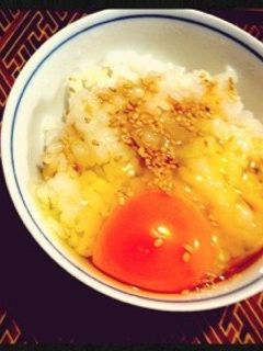 TKG 卵かけごはん☆ゴマゴマ風味♡夜食-レシピのメイン写真