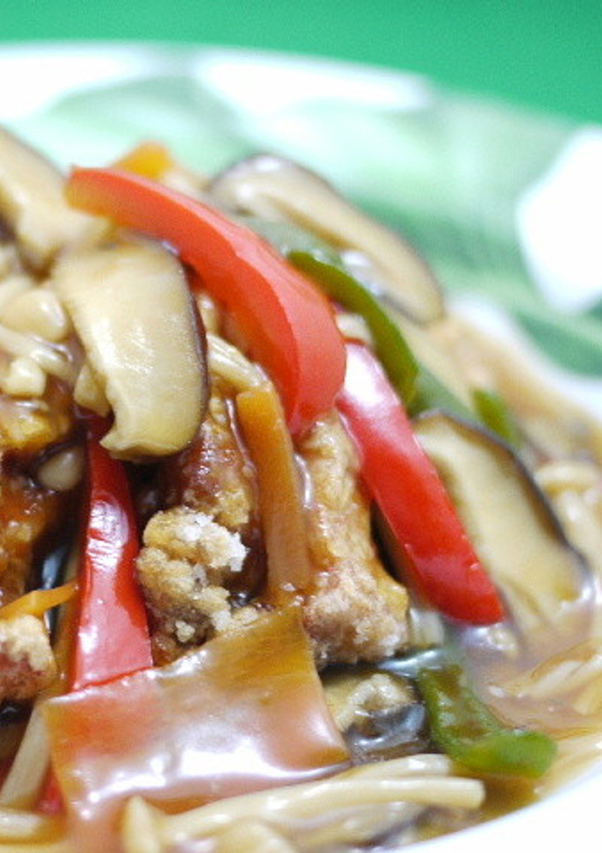 鶏のから揚げ＊た～っぷり野菜あんかけ-レシピのメイン写真