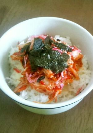 ずぼら飯！トロ～りチーズのキムチー丼-レシピのメイン写真