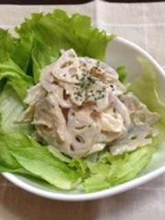 簡単☆れんこんのたらこマヨ和え☆-レシピのメイン写真