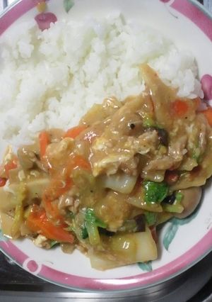 レトルト中華素材＋ひと手間のピリ辛中華-レシピのメイン写真