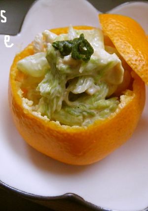 白菜とささみの味噌マヨあえ~みかん風味~-レシピのメイン写真