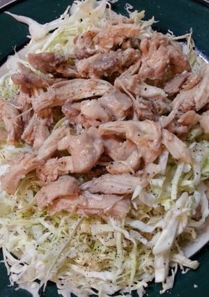 ヘルシー鶏肉おつまみ塩麹和え-レシピのメイン写真