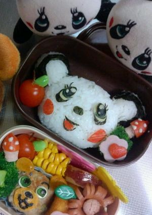 グラグラのキャラ弁☆パンダちゃん-レシピのメイン写真