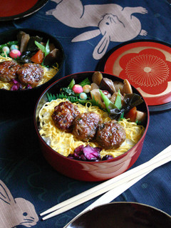 リメイク【キンピラつくねのお弁当】-レシピのメイン写真