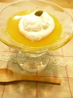 100%オレンジジュースのオレンジゼリー-レシピのメイン写真