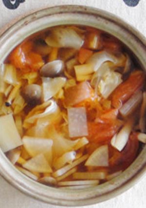 水と野菜のみのデトックススープ-レシピのメイン写真