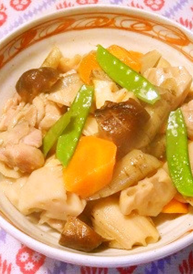治部煮風の煮しめ-レシピのメイン写真