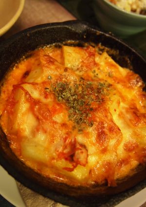 とろ~り旨辛★キムチとじゃが芋のグラタン-レシピのメイン写真
