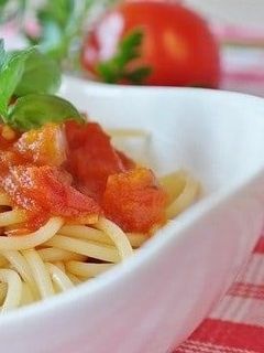 完熟トマトの冷製パスタ♪-レシピのメイン写真