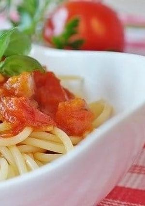 完熟トマトの冷製パスタ♪-レシピのメイン写真