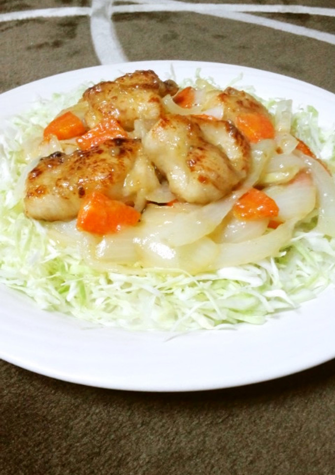 柔らか鶏胸肉の柚子胡椒マヨ炒め-レシピのメイン写真