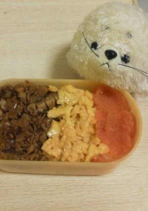電子レンジで簡単！焼きたらこ入り３色丼-レシピのメイン写真