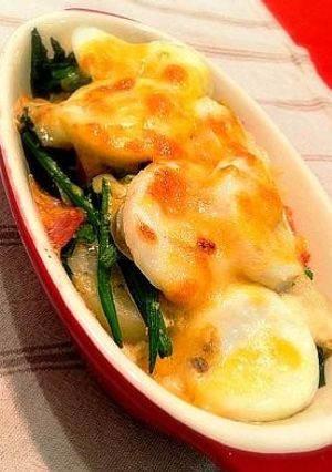簡単すぎ！ポテトとほうれん草のグラタン-レシピのメイン写真