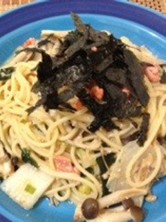 残った味噌汁で『明太子味噌バターパスタ』-レシピのメイン写真