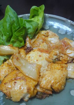 豆腐でヘルシー☆なんちゃって豚キムチ！？-レシピのメイン写真