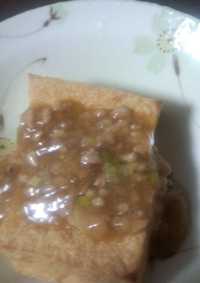 厚揚げの挽き肉あんかけ♪-レシピのメイン写真