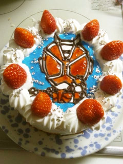 仮面ライダー ウィザード ケーキ-レシピのメイン写真