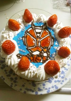 仮面ライダー　ウィザード　ケーキ-レシピのメイン写真