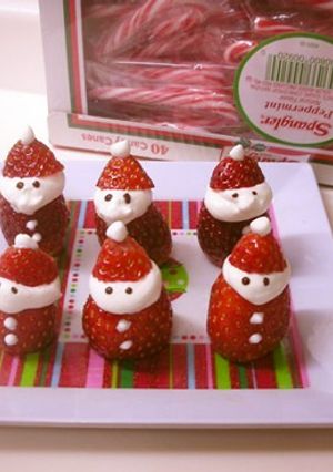 イチゴでサンタクロース　クリスマス-レシピのメイン写真