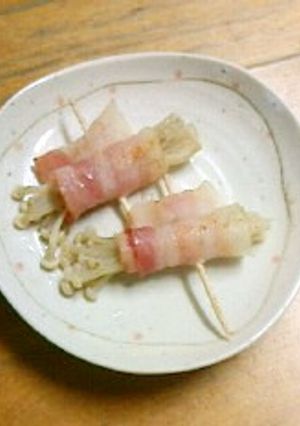 ♪レンジで簡単♪エノキベーコン巻き-レシピのメイン写真