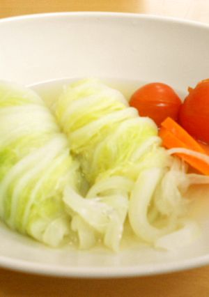 白菜とウインナーのお手軽ロールキャベツ風-レシピのメイン写真