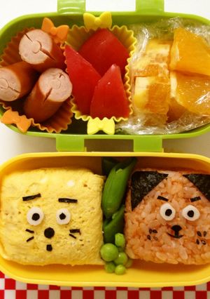 年長さんのお弁当（ぼてじんといぬてん）-レシピのメイン写真