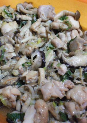 鶏もも肉のキノコ炒め☆つけおき簡単時短！-レシピのメイン写真
