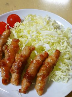 くるくる♪豚薄切りの生姜焼き*お弁当にも-レシピのメイン写真