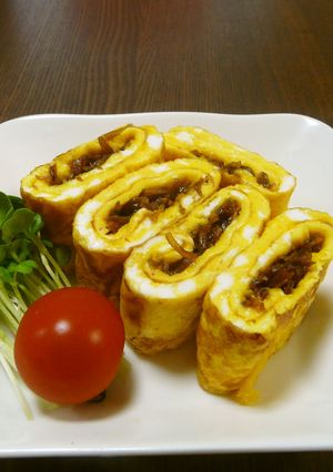イカナゴのくぎ煮入り出汁巻き卵-レシピのメイン写真