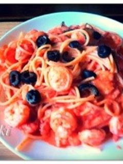 海老のトマトクリームパスタ-レシピのメイン写真