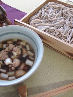 鴨せいろ風 鶏ネギつけそば-レシピのメイン写真