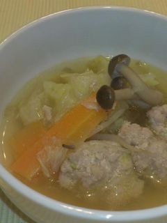 コク旨☆ふわふわ肉だんごスープ-レシピのメイン写真