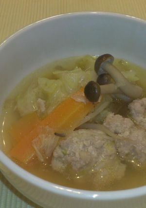 コク旨☆ふわふわ肉だんごスープ-レシピのメイン写真