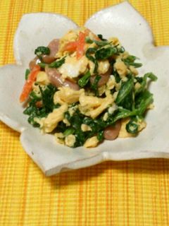 栄養満点☆ほうれん草といり卵のサラダ-レシピのメイン写真