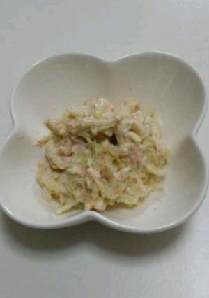 キャベツと鮭の白和え-レシピのメイン写真