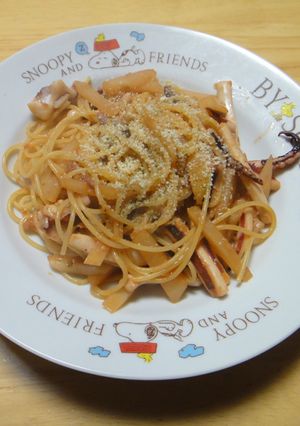 【塩麹】いかとじゃがいものトマトパスタ-レシピのメイン写真