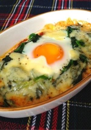 玉子とほうれん草のミートグラタン-レシピのメイン写真