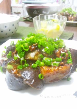 んまい♪なすとひき肉の甜麺醤炒め-レシピのメイン写真