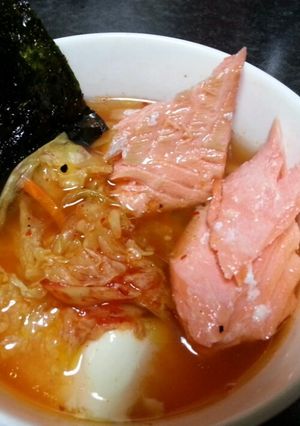 レンジで簡単♪豆腐とキムチでスンドゥブ風-レシピのメイン写真