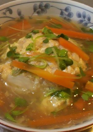茶巾玉子の野菜あんかけ-レシピのメイン写真