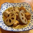 圧力鍋で簡単☆蓮根と厚揚げの煮物