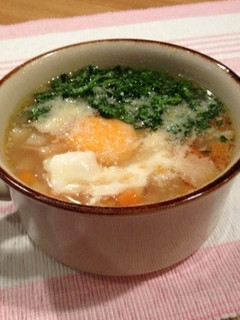 たまごとパセリのにんにくスープ-レシピのメイン写真