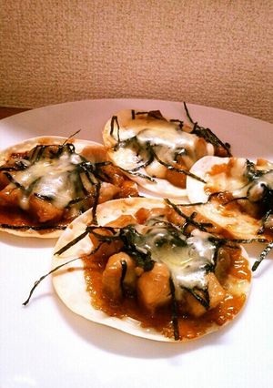 餃子の皮で♡照り焼きチキンのピザ風♡-レシピのメイン写真