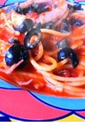 イカとトマトのパスタ-レシピのメイン写真