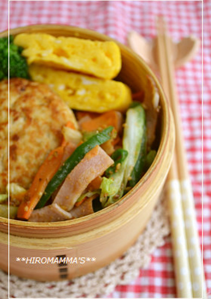 残り野菜とハムの炒め物～お弁当に♪-レシピのメイン写真