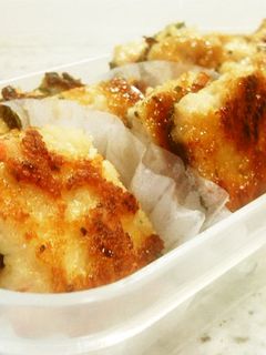 照り照り鶏挽きの磯辺焼き-レシピのメイン写真