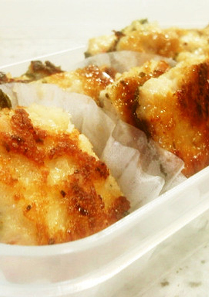 照り照り鶏挽きの磯辺焼き-レシピのメイン写真