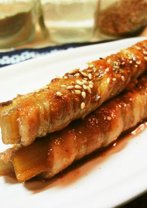 ＊おつまみに＊牛蒡と豚バラ肉の肉巻き＊-レシピのメイン写真