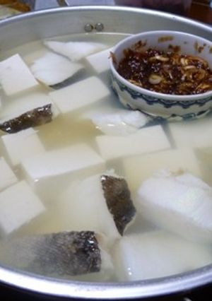 ネギ＆鰹節使いで温タレ頂く鱈入り湯豆腐♪-レシピのメイン写真